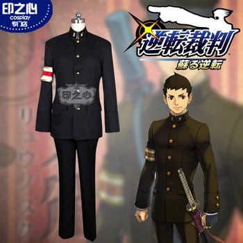 

[Customized] 2018 Anime The Great Ace Attorney Phoenix Wright Uniform Cosplay Costume Unisex For Halloween Free Shipping New.