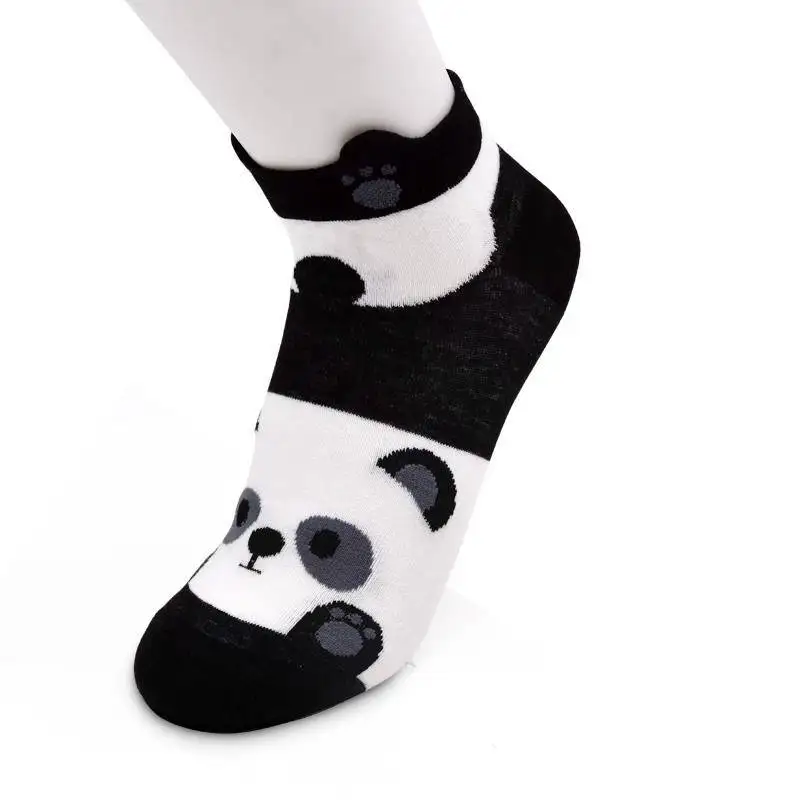 

New Arrivl Women 100% Cotton Socks Pink Cute Cat Ankle Socks Warm Winter Short Socks Casual Animal Ear Gril Socks 35-40