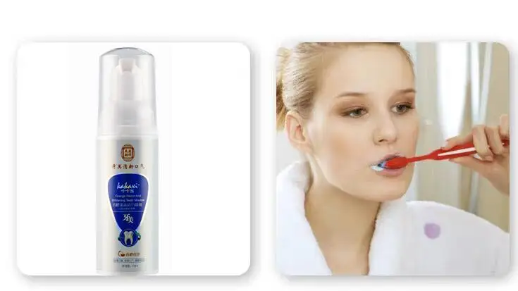

60ml Foam Liquid Toothpaste Natural Fresh Clean Mouth Cavity Care Toothpaste for Automatic Electric Toothbrush Tooth Cleaning