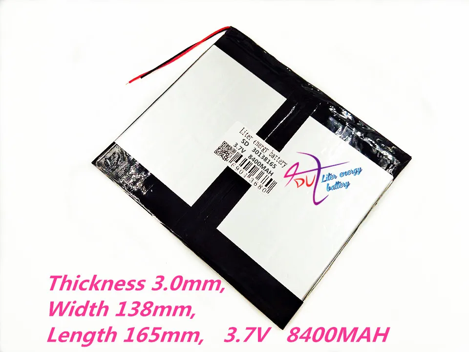 30138165 3 7 V 8400MAH полимерные перезаряжаемые батареи планшетный ПК общий аккумулятор 8