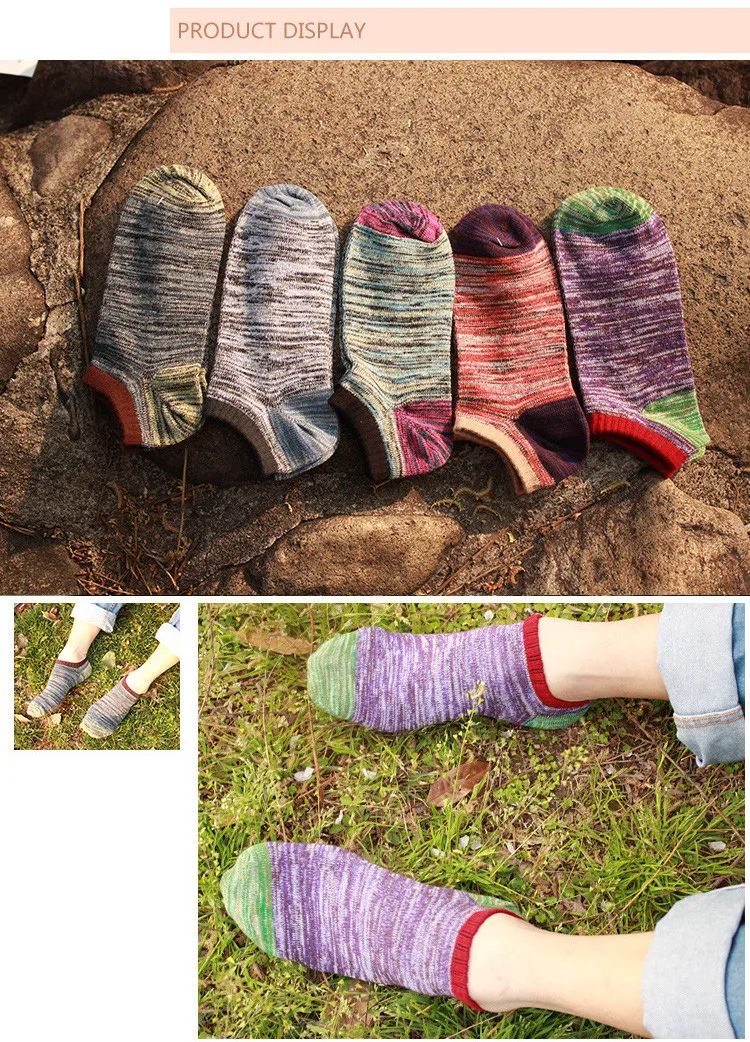 10 шт. = 5 пар/лот, мужские хлопковые носки, короткие невидимые Повседневные носки для мужчин, летние носки в национальном стиле, 5 цветов