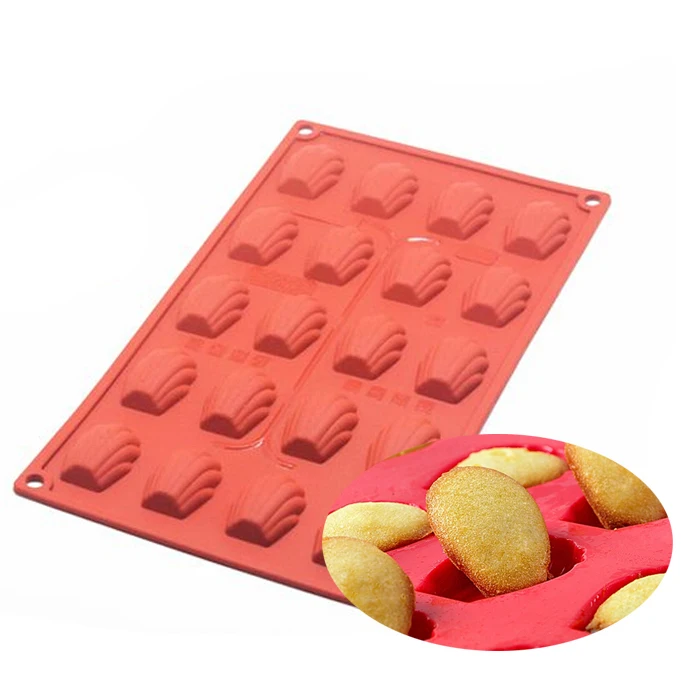 Germany Brand Silicone Madeleine Cookie Mold 100 Platinum Silicone Shell Biscuits Cake Bakeware