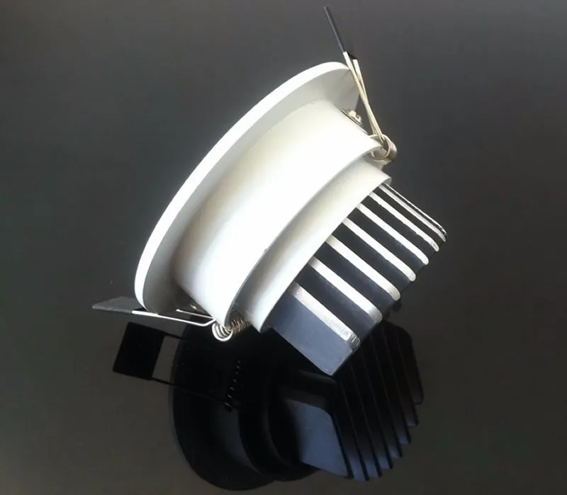 Белый корпус COB 10 Вт Led утопленные потолочные светильники затемнения природа белый 120 угол AC 110-240 В или 12 В+ Dirvers 3 года гарантии CE