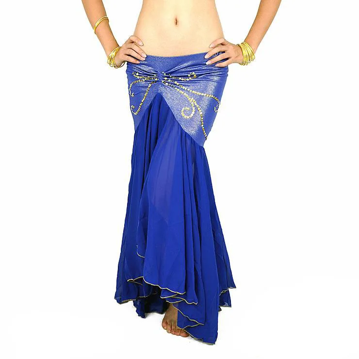 Belly Dance Sexy Trumpet Mermaid Skirt Indian Bollywood Bellydance