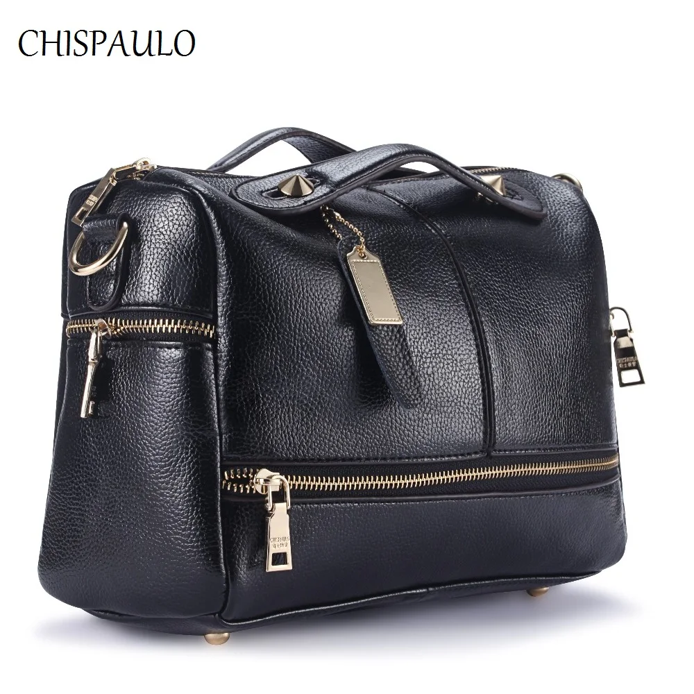 CHISPAULO Woman Bag 2017 Luxury Brand Designer Women Genuine Leather Handbags Fashion Bags For Women Messenger
