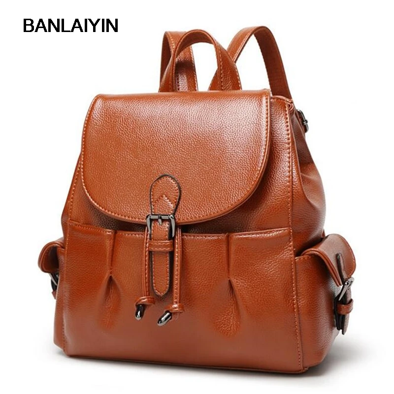 Fashion Women Backpack For Girls Nice Shoulder Bag College Wind Female Girl Bags Ladies Black Brown