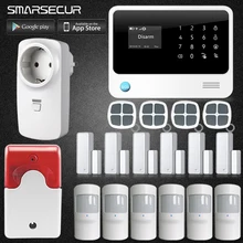 Chuangkesafe G90B Plus WiFi GSM Alarm System Sensor kit English Spansih Russian Voice Wireless Andriod IOS App control
