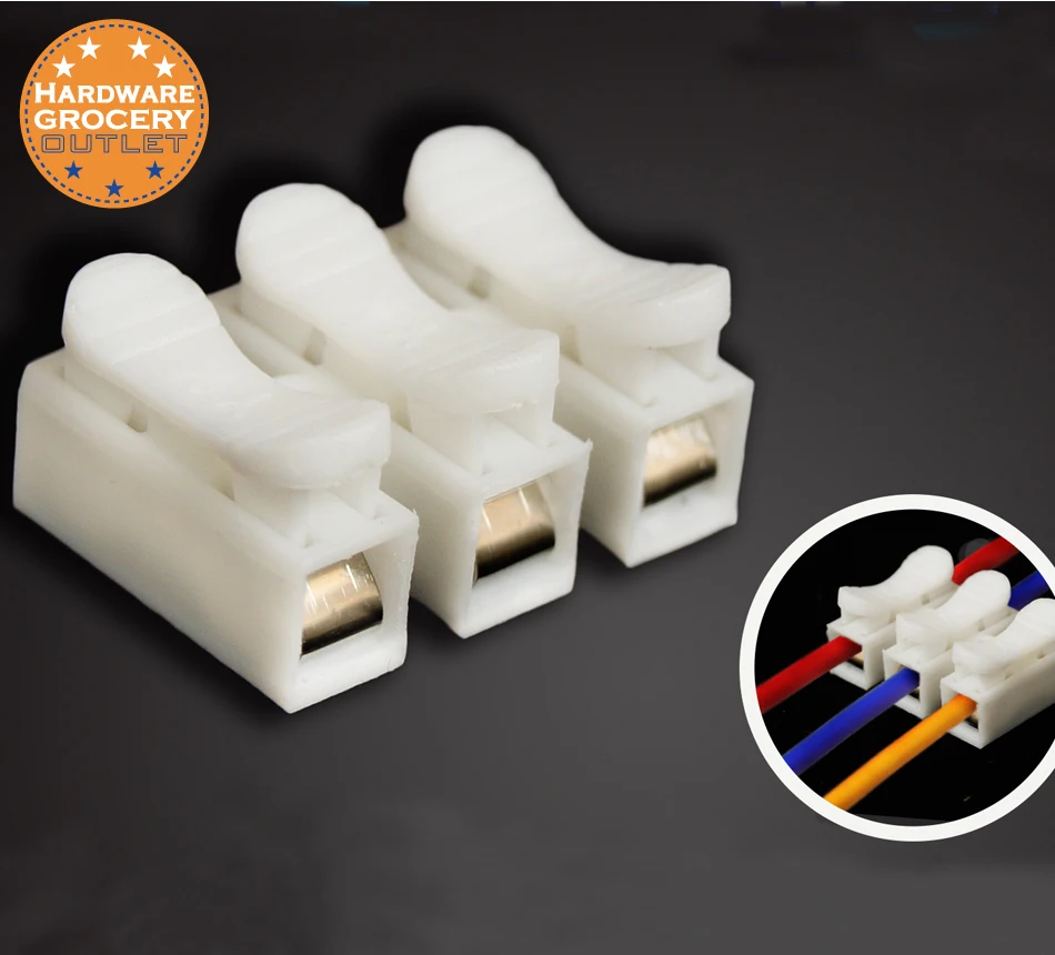 Quick Connector cable clamp Terminal Block Spring Connector Wire LED