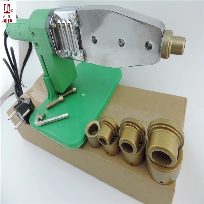 1 Set Plastic Pipe Welder 4pcs Die Heads 16/20/25/32mm PPR Tube Pipe Welding Machine AC 220V , PPR/ PE / PP pipe welding 5