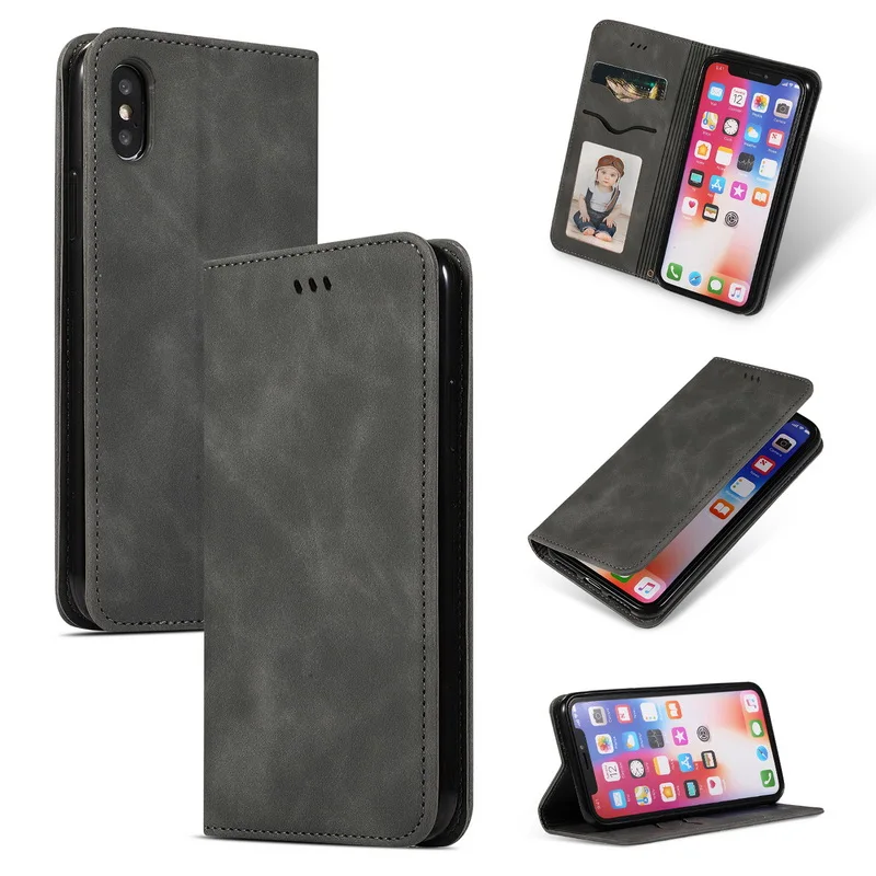 Магнитный Флип-бумажник чехол для iPhone 10 X XR 7 8 Plus 6 S 6 кожаный чехол для карт чехол для iPhone Xs Max 7 Plus 8 Plus 6 Plus 6splus
