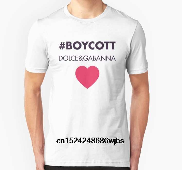 

Fashion Cool Men T shirt Women Funny tshirt Official #Boycott Dolce & Gabanna Shirt - $245 shirt Customized Printed T-Shirt