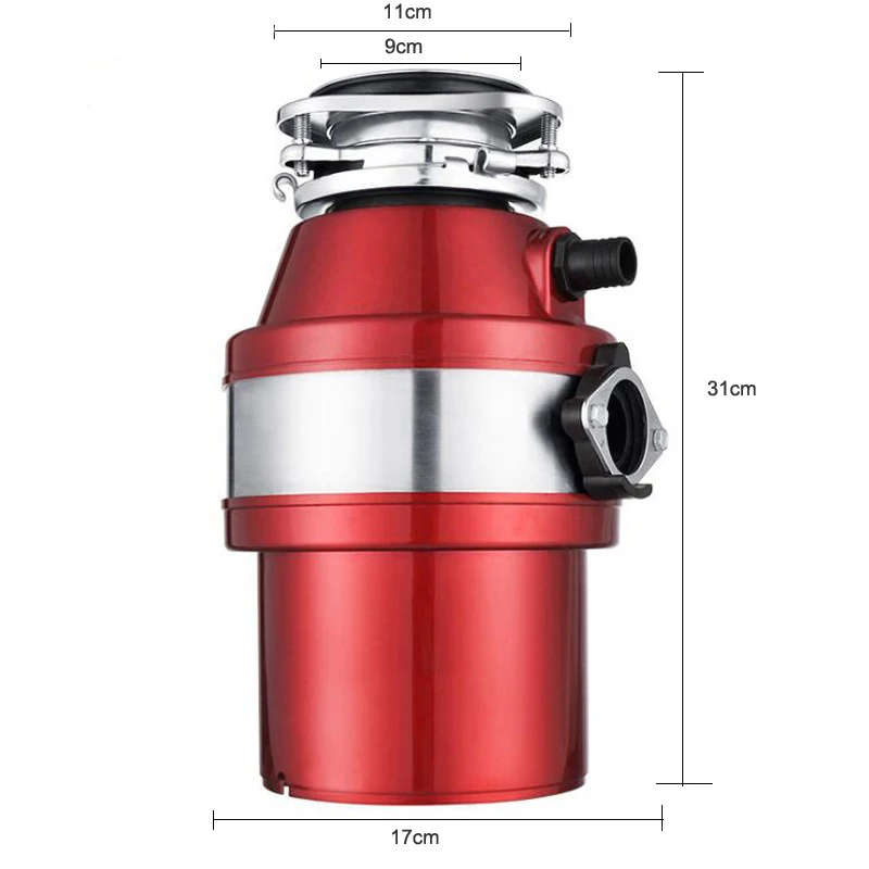  6KG/1L Capacity Food Garbage Disposal Crusher Waste Disposers Stainless steel Grinder Kitchen appli - 32981920084
