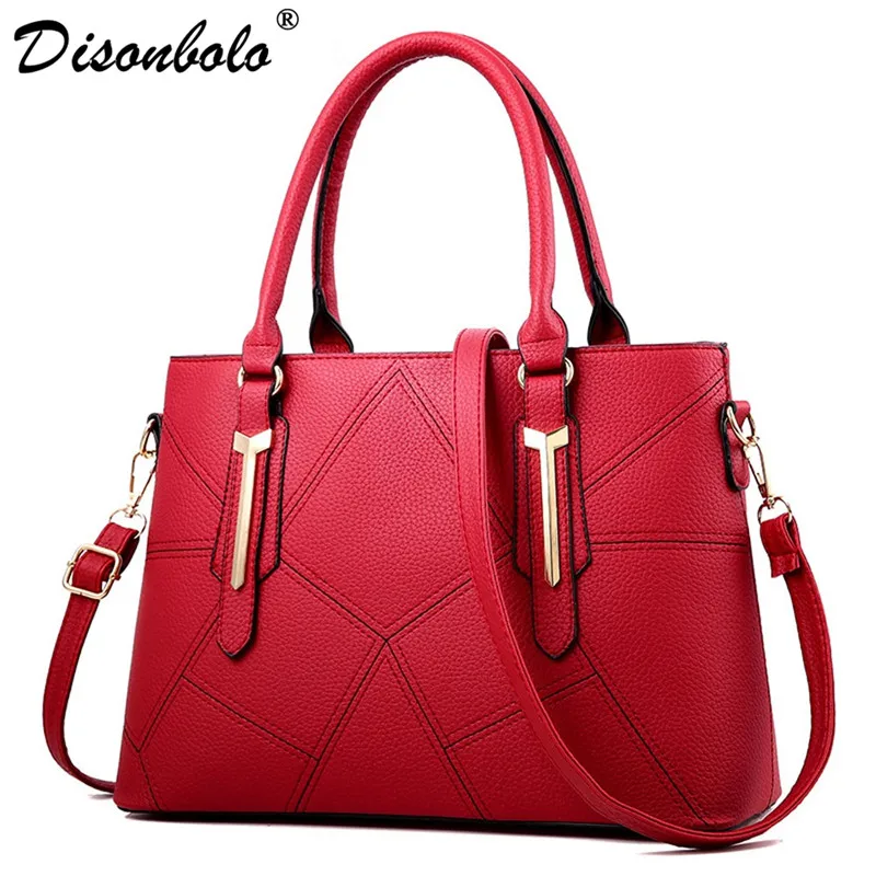 Brand High Fashion Handbag Women Leather Handbag Black Women Tote Bags Female Shoulder Bag Sales ...