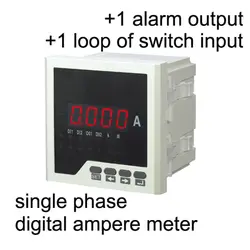 Однофазный цифровой амперметр светодиодный измеритель тока 96*96 цифровой амперметр с 1 петлей входного переключателя и 1 Сигнальный выход