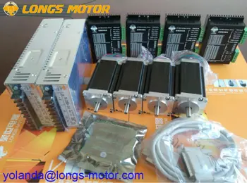 

[3-7days ship]EU Free Shipping Stepper Motor 4Axis Nema23 425oz-in 23HS9430 3A 2phase 1.8degree Driver DM542A 350W-36V CNC
