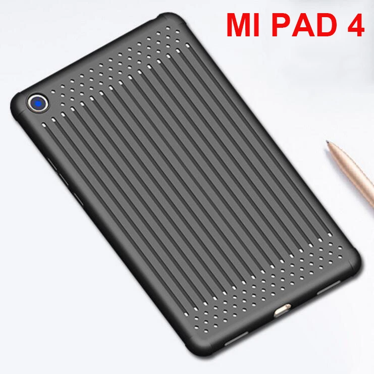 

Breathable Case Xiaomi Mi Pad 4 cover soft TPU shell MI PAD4 MIPAD 4 Silicone Matte Cooling Full protect Heat dissipation case