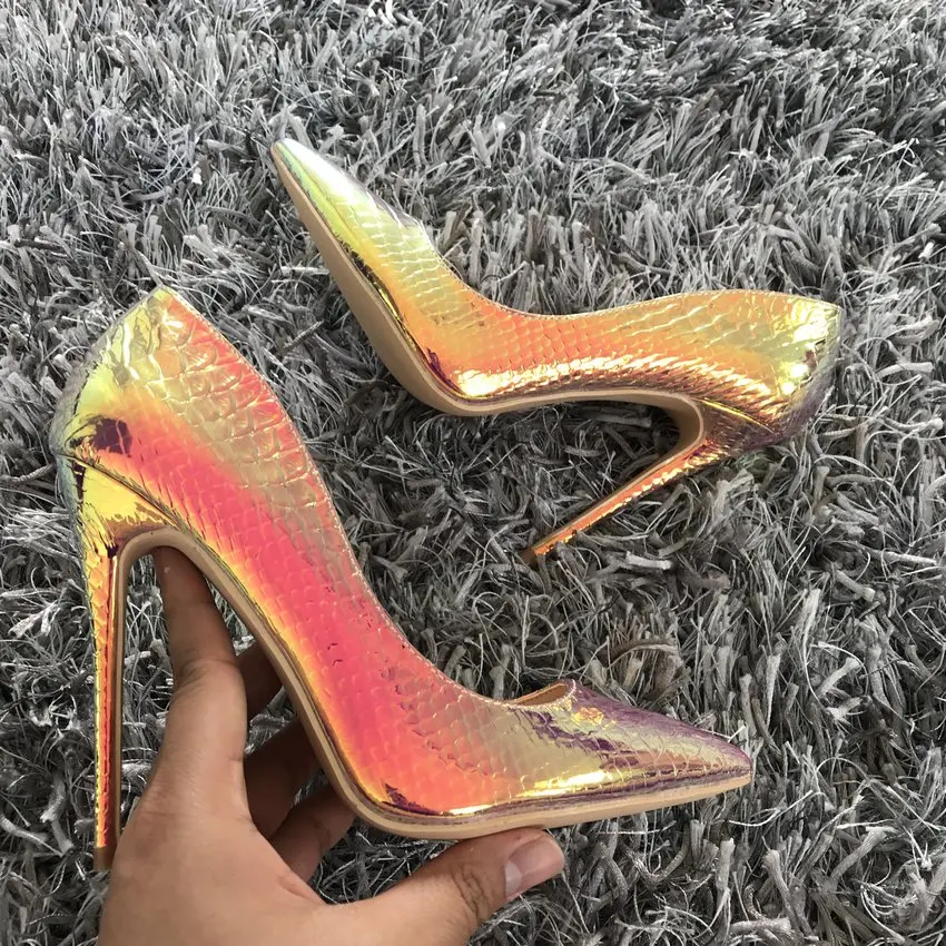 2019 Spring Brand Shoes Woman High Heels Womens Lady Pumps High Heel Shoe Ladies Shoes Snake Printed Women Pumps 8 10 12 cm