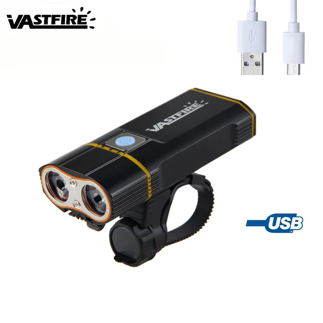 Cheap Front Bike Headlight 2X XM-L2 LED Light USB Rechargeable Built-in 6000mAh Battery Bicycle Lights with USB Line for Cycling Cheap Front Bike Headlight 2X XM-L2 LED Light USB Rechargeable Built-in 6000mAh Battery Bicycle Lights with USB Line for Cycling