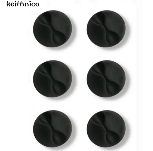 KEITHNICO 6Pcs Desktop font b Cable b font Organizer font b Cable b font font b