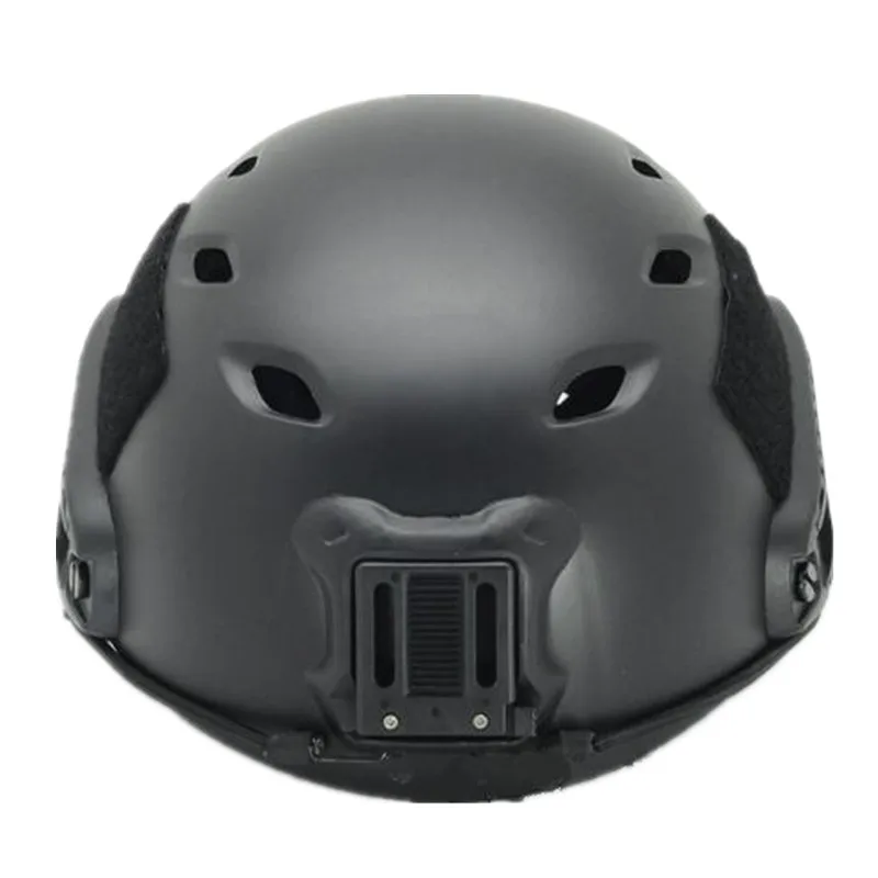 Tactical fast helmet protective Jump Helmet ACH Base sports BJ military black FG DE RED size LXL (6)