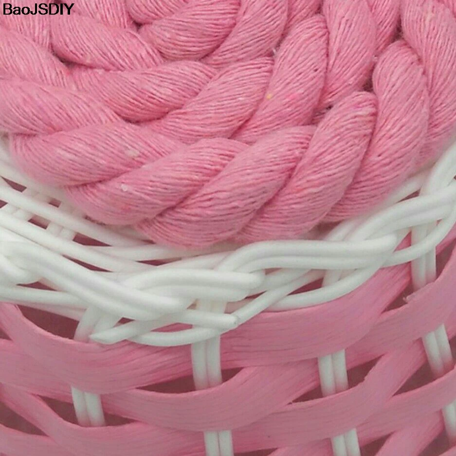 Диаметр 8 мм 10 мм 20 мм Красочные хлопок три нити витые шнуры Веревка Diy фурнитура Аксессуары(CA1003 - Цвет: Pink