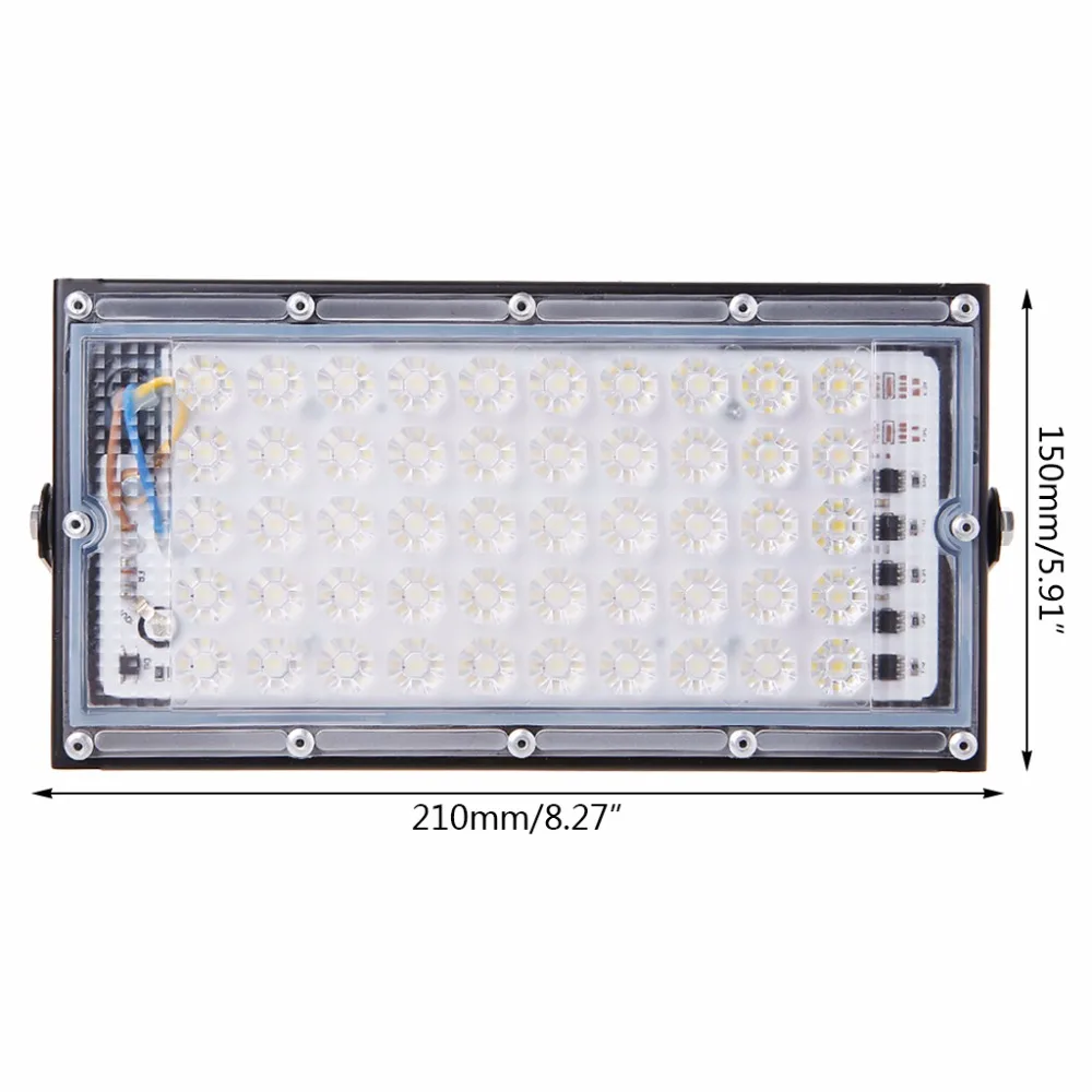 AC220-240V 50 Вт открытый светодиодный прожектор водонепроницаемый уличный фонарь Ландшафтный прожектор 21x15 см