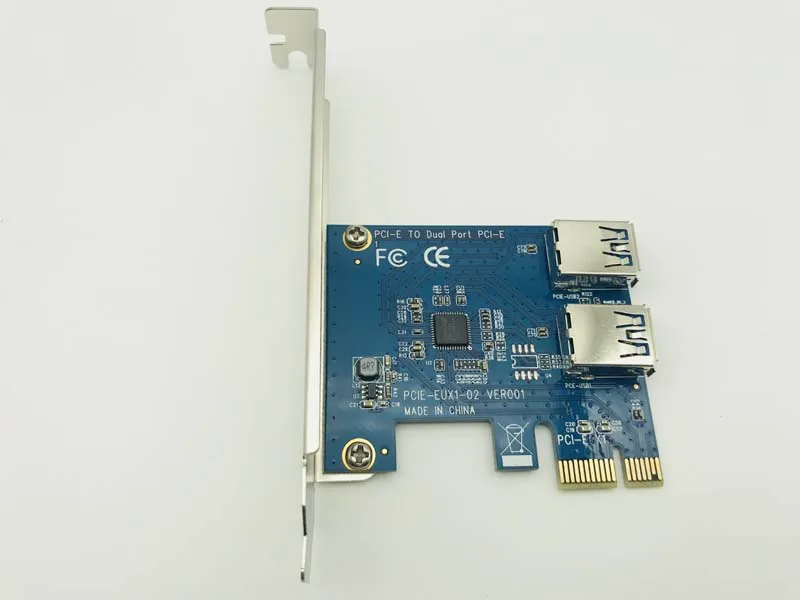 PCI express 1X Слоты Райзер карта E 1 поворот 2 Mini ITX внешний 3 слота адаптер PCIe порт