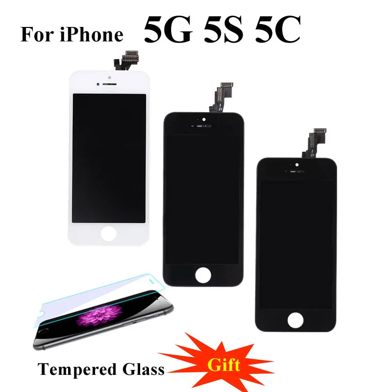

Quality Screen For iPhone 5S 5 SE LCD for iPhone 6 6Plus Display Digitizer Touch Screen with Mobile Phone LCDs