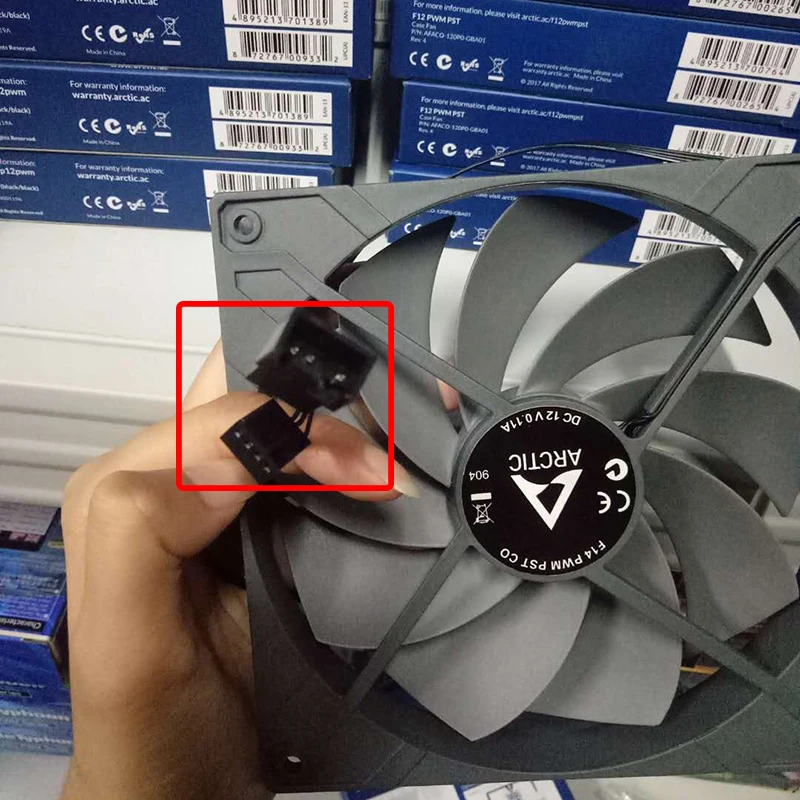 ARCTIC F14 PWM PST CO CPU RadiatorComputer чехол 14 см черный Fan Control Cooler Master Dual Ball Bearing|Жидкостные