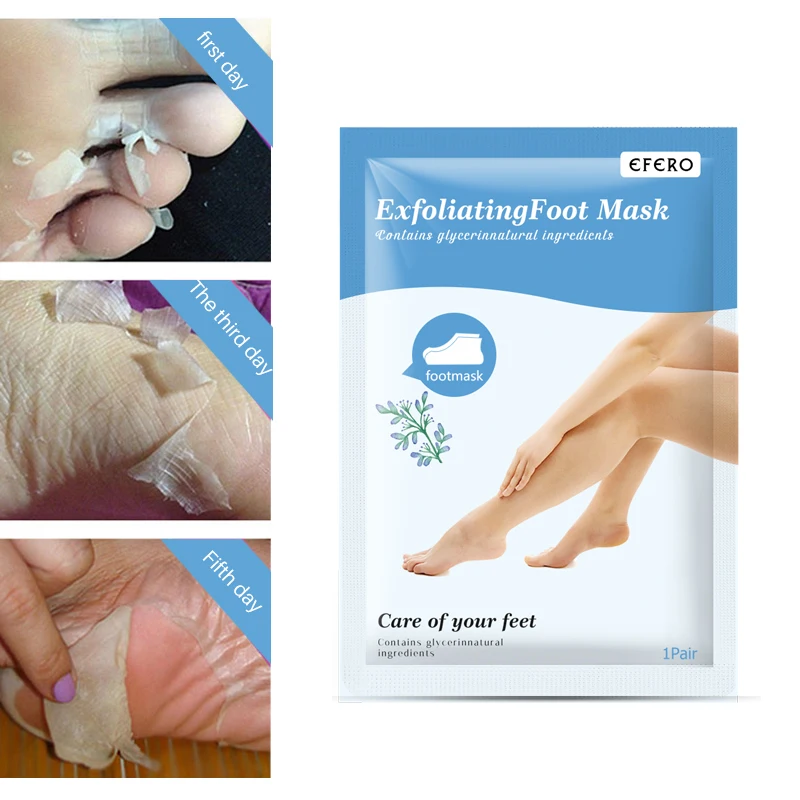 Cuidados com a Pele Máscara para Pés Meias para Pedicure Efero Pces Par Pés Peel Máscara Remover Mortos Suave Esfoliante pé Spa 24 = 12 9 High Quality Beleza e saúde