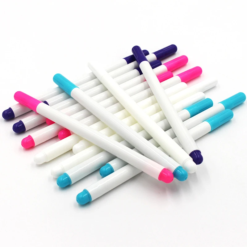 

4pcs Sewing Stitch Markers Cross Stitch Chalk Water Erasable Pens Fabric Patchwork Marker Fabric Maker Pen Colorful Gel Pens