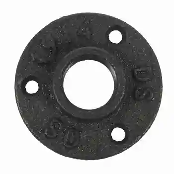 

3/4 inch Black Cast iron Pipe Fittings Floor Flange BSP Threaded Hole
