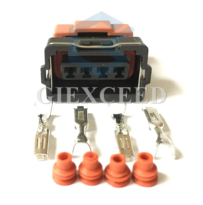 

2 Sets 4 Pin 10378 Auto Connector Female Wire Socket For Toyota 4 AGE 16V TPS Mitsubishi KA24 SR20 MAF EVO Lancer TPS Plug