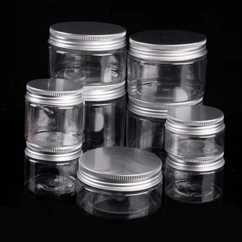 

30-250ML Aluminum Cap Cosmetic Tin Pot Lip Balm Jar Containers Oil Wax Empty