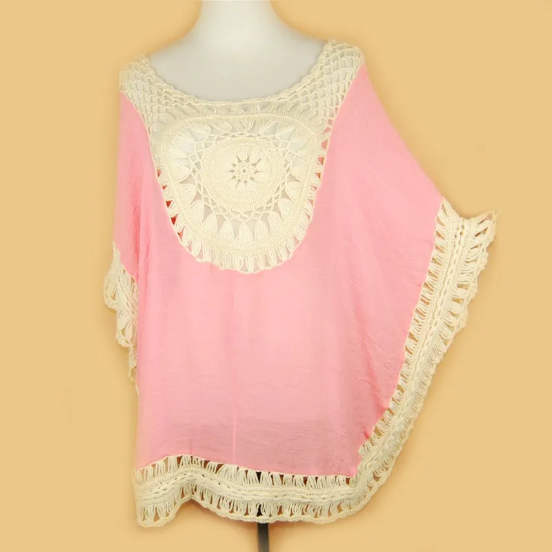 Lace Crochet Knitted Boho Shirt