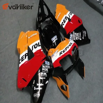 

Custom motorcycle cowl for VFR800 1998 1999 2000 2001 ABS Plastic motorcycle fairing+5Gifts+orange H2