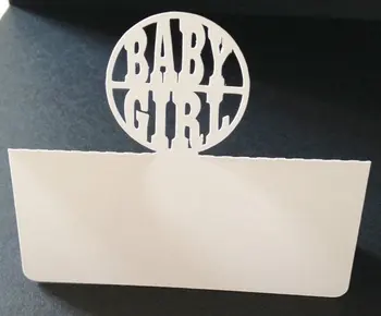 

Baby girl Place Cards, Holiday, Wedding bridal baby shower Dinner Party, Seating Reception, Escort table number name card