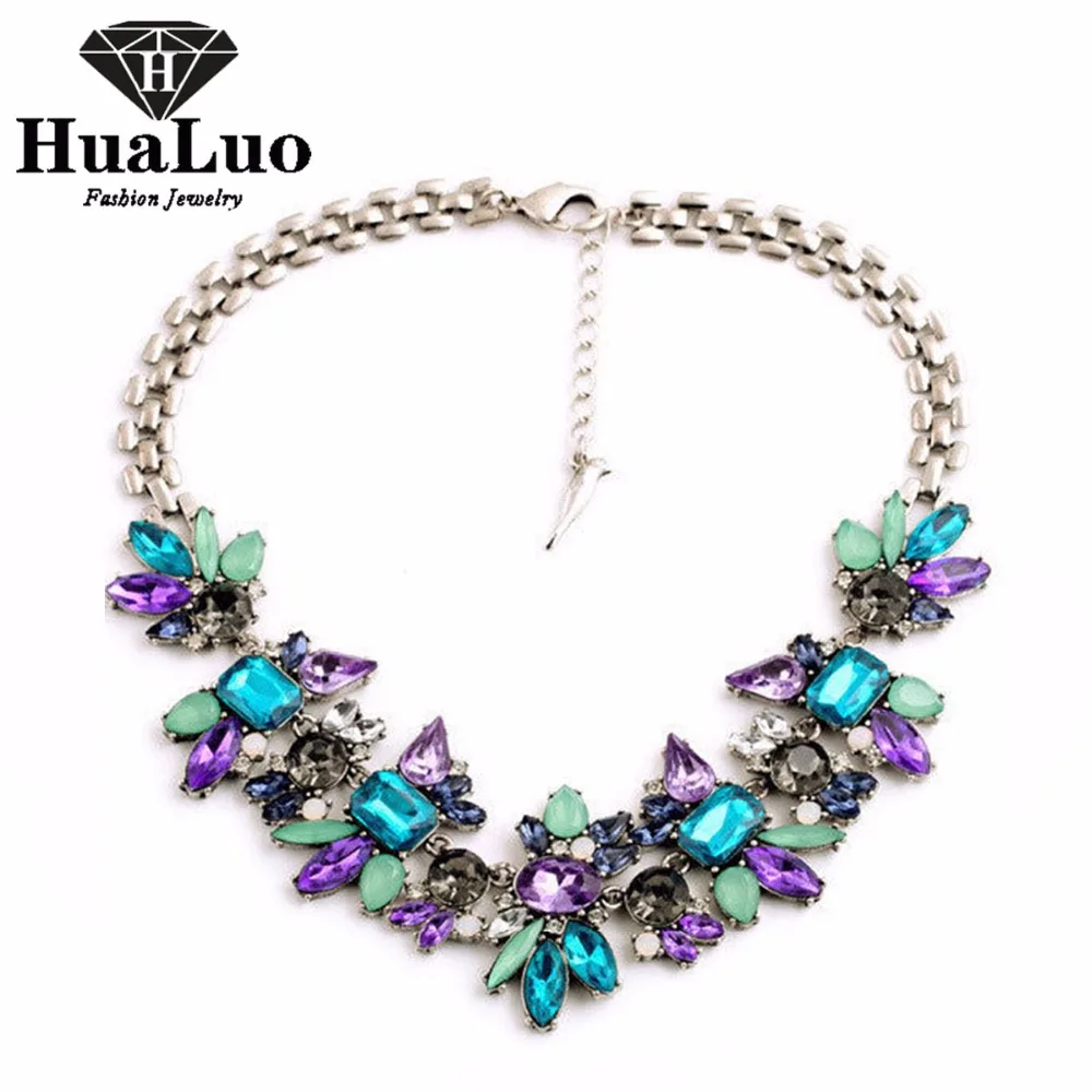 All match Elegant Fashion Jewelry Crystal Rhinestone Pendant Chokers