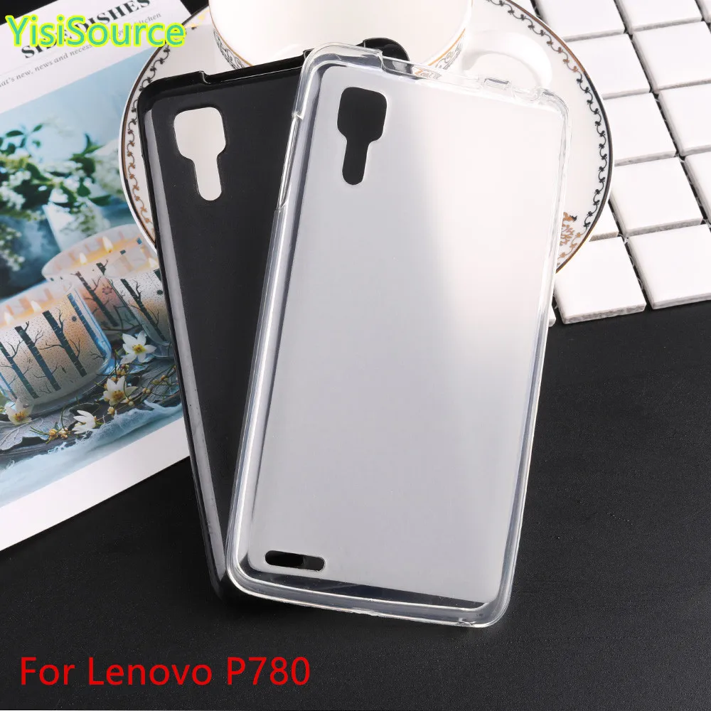 YisiSource Matte Soft TPU Phone Back Cover For Lenovo P780 Cover Matte