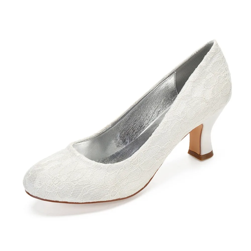 Ivory lace shoes