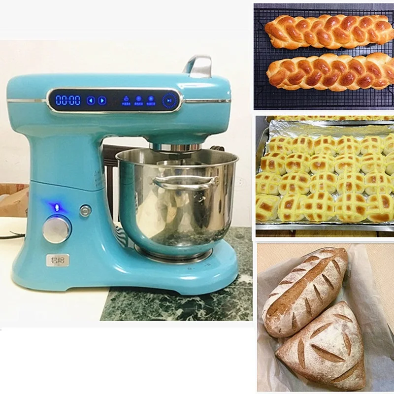 

220V Commercial Electric Dough Mixer 7L Automatic Multifunction Electric Stand Food Mixer Household Cooking Machine EU/AU/UK/US