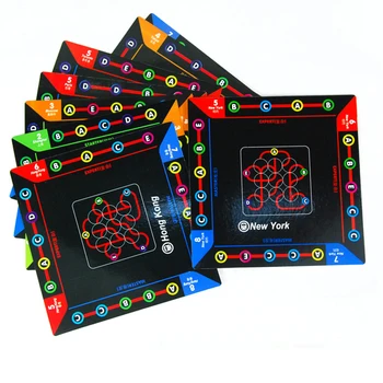 

1 set Kids Montessori Learning Educational Toys for Children Funny Puzzles Game 60 Challenges and 4 Difficulty Levels