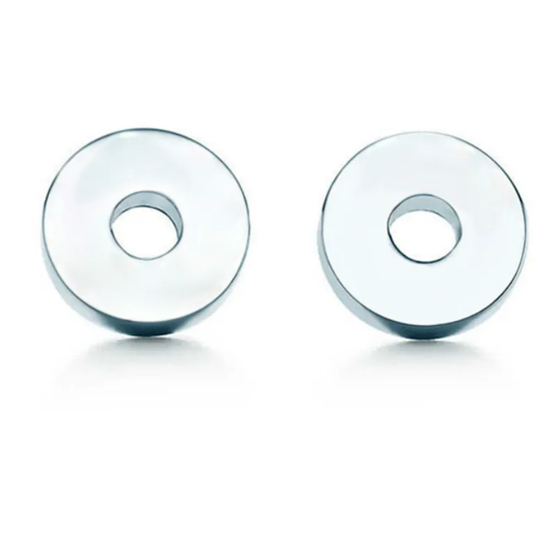 

NEW Charm Gift 925 Sterling Silver Round TIFF Attractive Elegance Temperament Earrings World Jewelry
