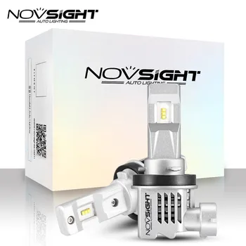 

NOVSIGHT New Style Car Light Bulb 55w 10000lm 6000k white super Mini H4 H7 H8 H11 9005 HB3 9006 HB4 LED Headlight Car Headlights