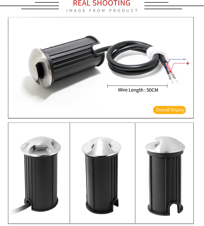 Subterrânea ao ar Água de Proteção contra Descargas Ip68 à Prova Spot Embutido Furo Lateral Piso Enterrado Luz Livre Escada d' Atmosféricas 12 V-24 v Holofotes Led 13 Lâmpadas subterrâneas