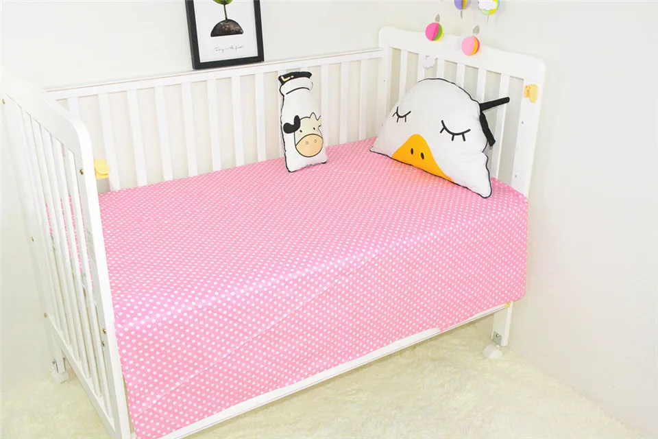 Для малышей из 3 предметов постельных комплектов, в том числе пододеяльник наволочка плоский лист мягкие Высокое качество детская кроватка