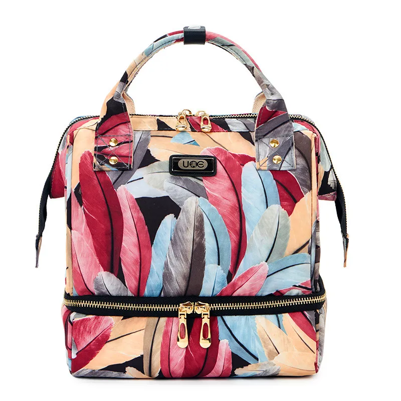 

Multifunction dry and wet separation mummy bag high capacity constant temperature milk storage bags fashion portable backpack