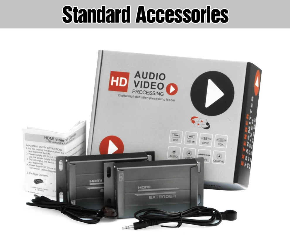 HSV891M HDMI Matrix Extender over IP with IR Remote and 3.5mm Audio Jack to UTP via Cat5 Cat5e Cat6 HDMI LAN Transmitter Receiver (12)