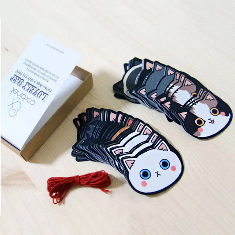 100 шт. закладки для кексов в форме головы кошки|birthday favors|decoration for birthdaybookmark favor |