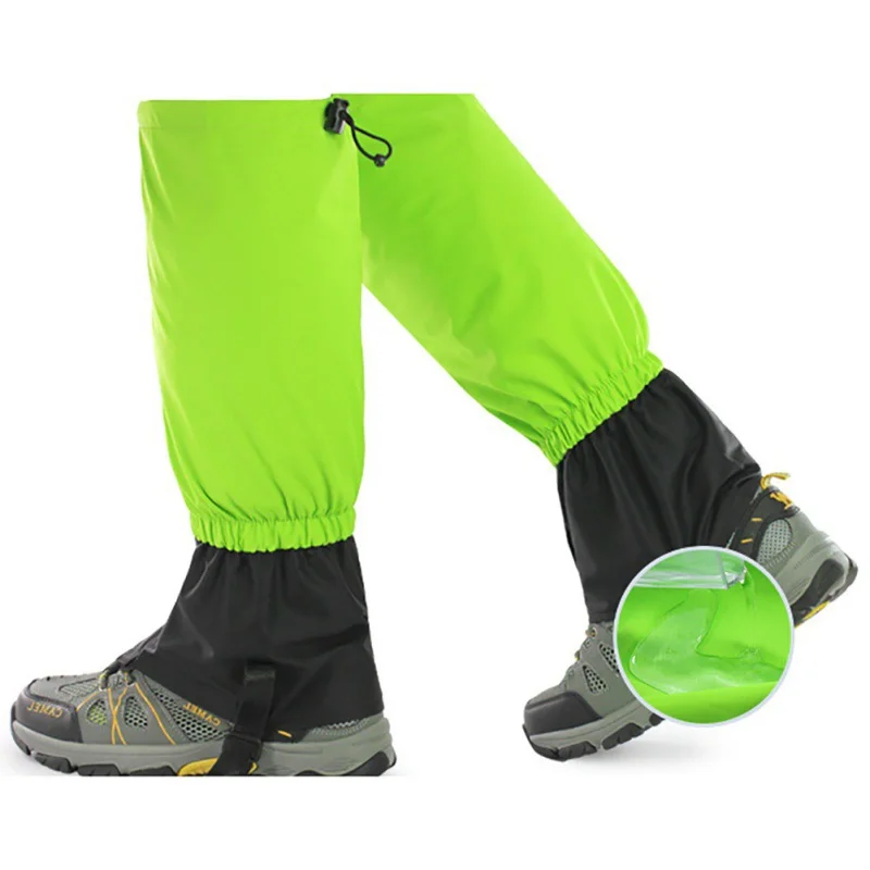 Waterproof Leg Gaiters 2pcs/Pair Windproof Waterproof Legwarmers Leg Cover Camping Hiking Skiing Boot Travel Shoe Snow Hunting Climbing Gaiters
